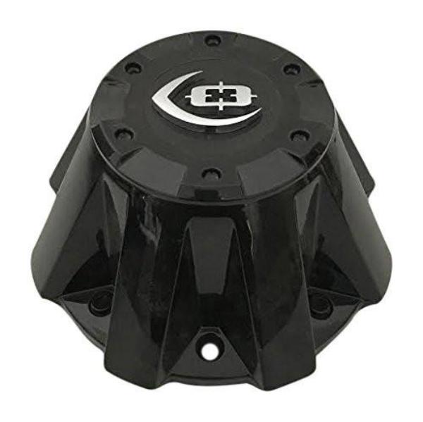 C420GB-8L Long Curved 8 Lug with Removable End Cap - Gloss Black