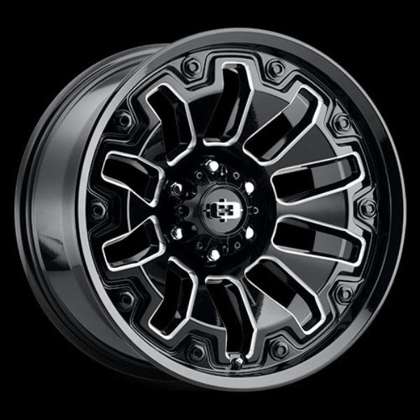 362-20083GBMSB-25 6 x 139.7 mm 362 Armor Wheel Rim - Gloss Black Milled