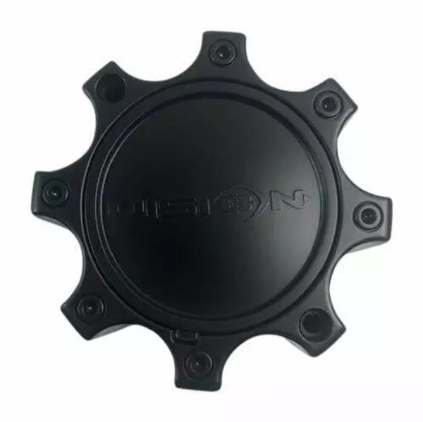 C372MB-8CDOCV 8 Lug Deep Open & Closed Caps - Matte Black
