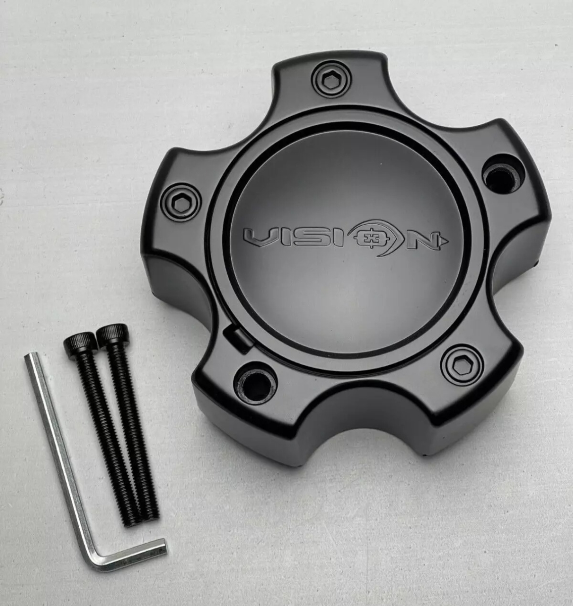 C372MB-5CDOCV 5 Lug Deep Open & Closed Caps - Matte Black