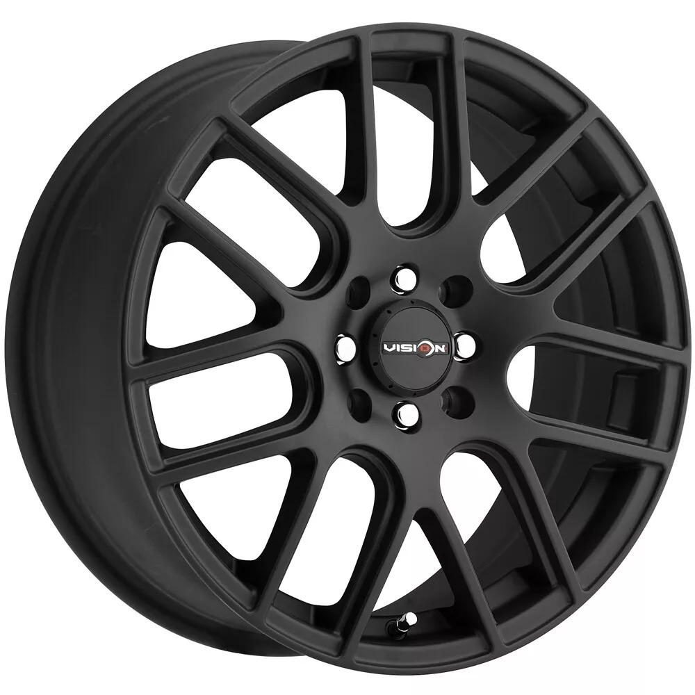 426H5603MB38 4 x 100 mm Cross Wheel - Matte Black