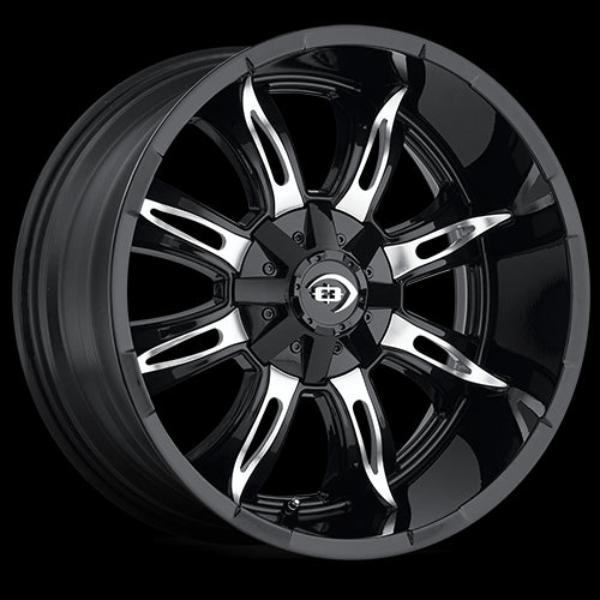 423-8907GBMF12 5 x 114.3 mm 423 Manic Wheel Rim - Gloss Black Machined