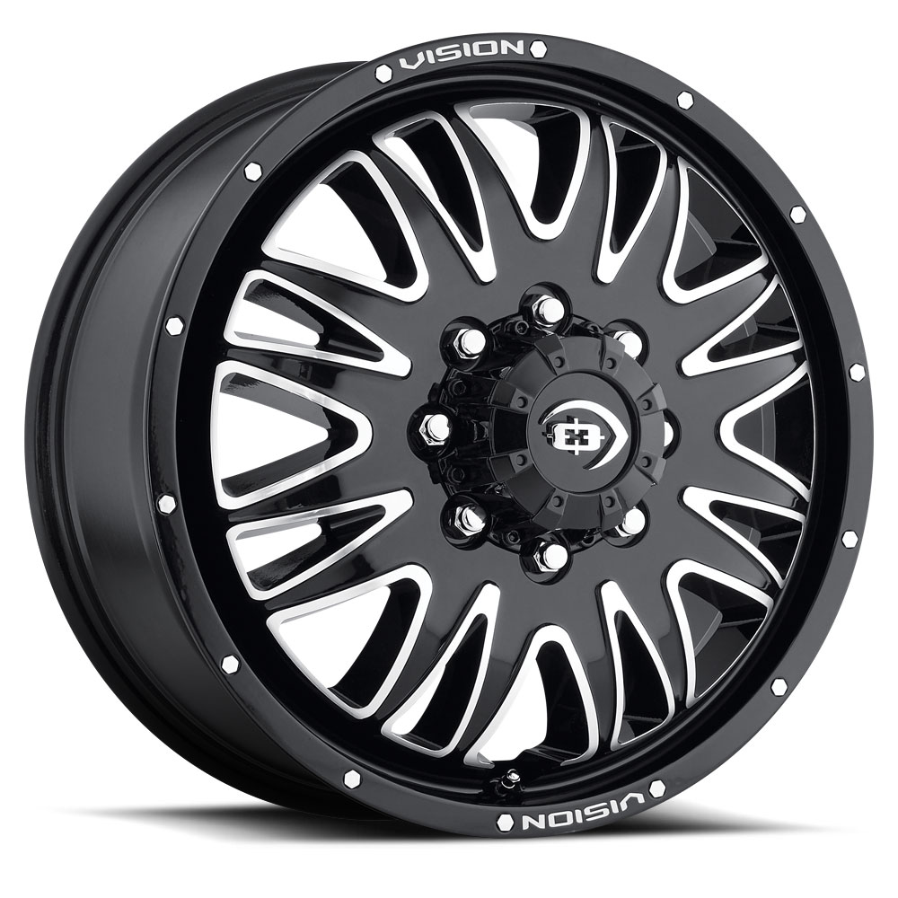 C401HGB-210R 8 x 210 mm Dually Wheel Cap - Gloss Black