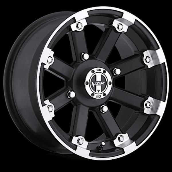 393-147110MBML4 4 x 110 mm 393 Lockout Wheel Rim - Matte Black