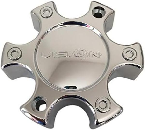 C375-6C86 6 Lug Chrome Closed Cap