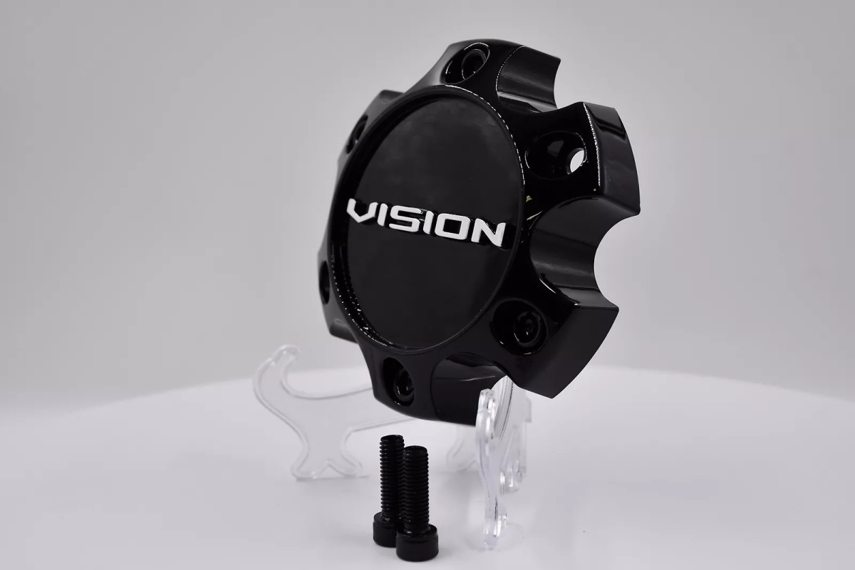 C476GB-6V Gloss Black Chrome with Gloss Black Logo Cap