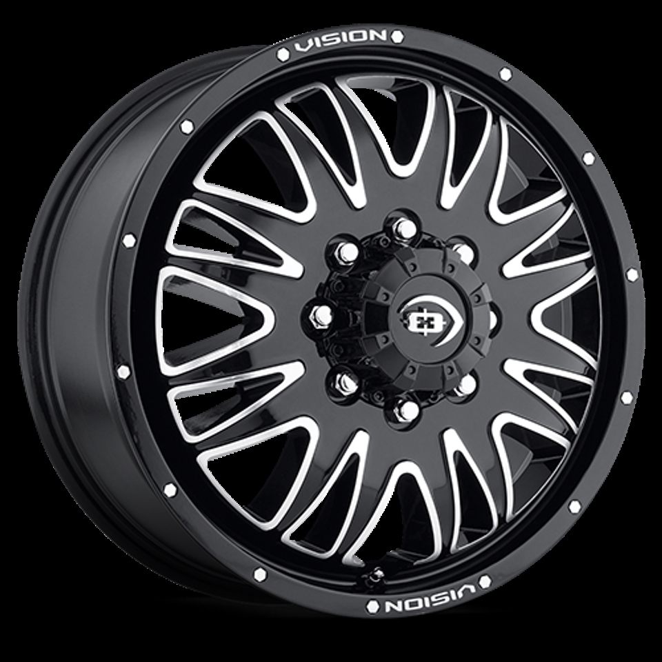 C401HGB-DEEP 8 x 165.1 mm & 88 x 170 in. Dually Cap - Gloss Black