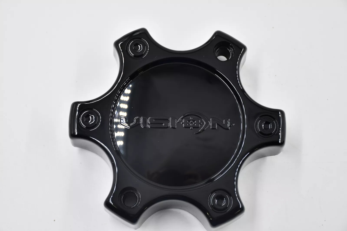 C375GB-6C 6 Lug Closed Cap - Satin Black