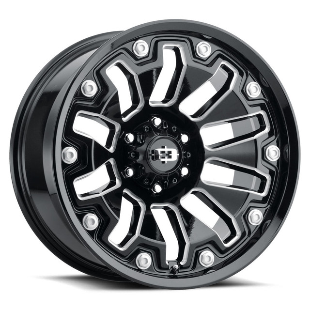 361-8983GBMS12 6 x 139.7 mm Spyder Wheel - Gloss Black Milled