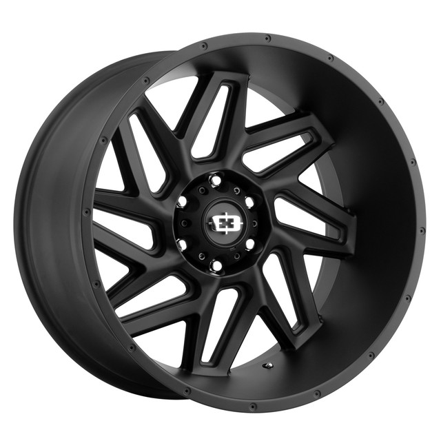361-7983SB12 6 x 139.7 mm 361 Spyder Wheel Rim - Satin Black