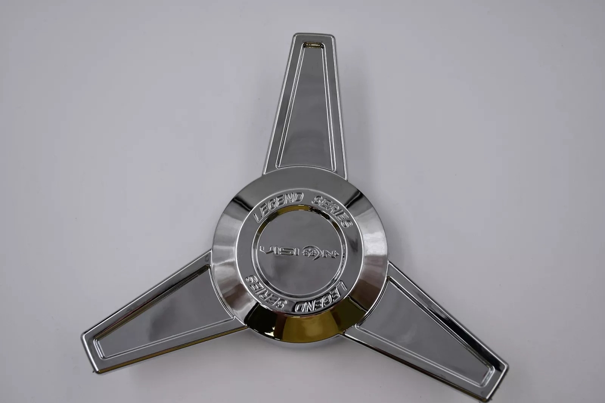 C141-TS Chrome Taper Spin No Logo with Legend Center Cap Hub Cap