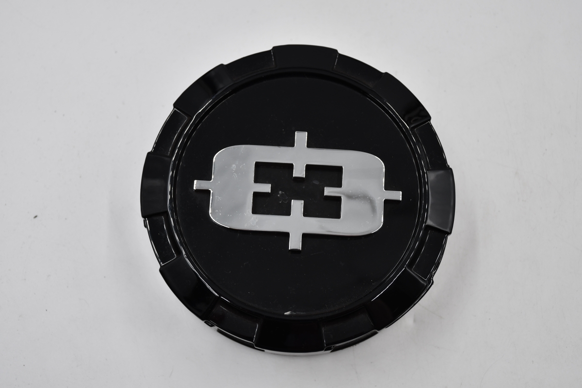 C402GB-8165V Gloss Black with Chrome Large Snap Wheel Center Cap - 2 Piece