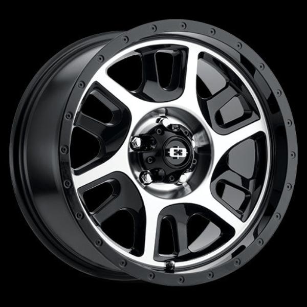 419VT8965GBMF18 5 x 114 mm 419 Split Wheel Rim - Gloss Black Machined Face