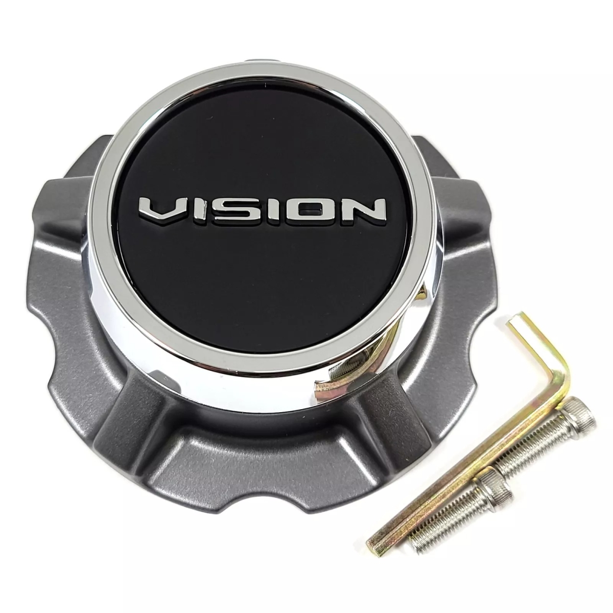 C148SG-5V Satin Gray with Chrome End Cap