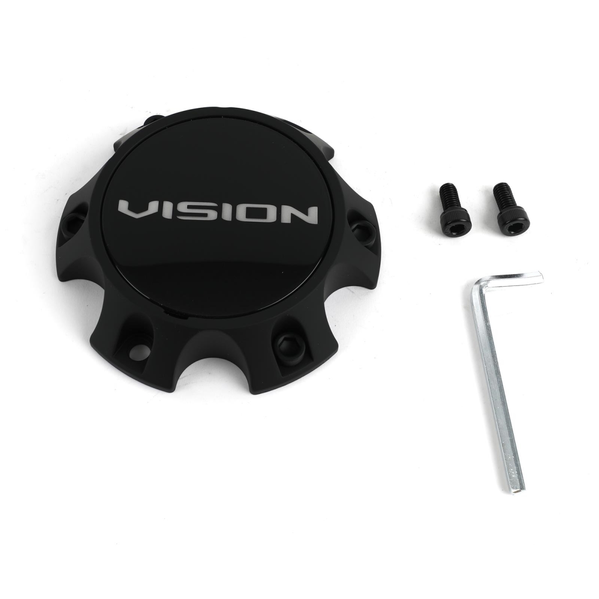 C354SB-6V 6 Lug Bolt-On Cap - Satin Black