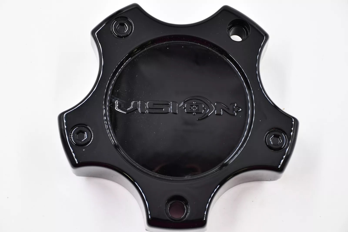 C375GB-5C 5 Lug Closed Cap - Gloss Black