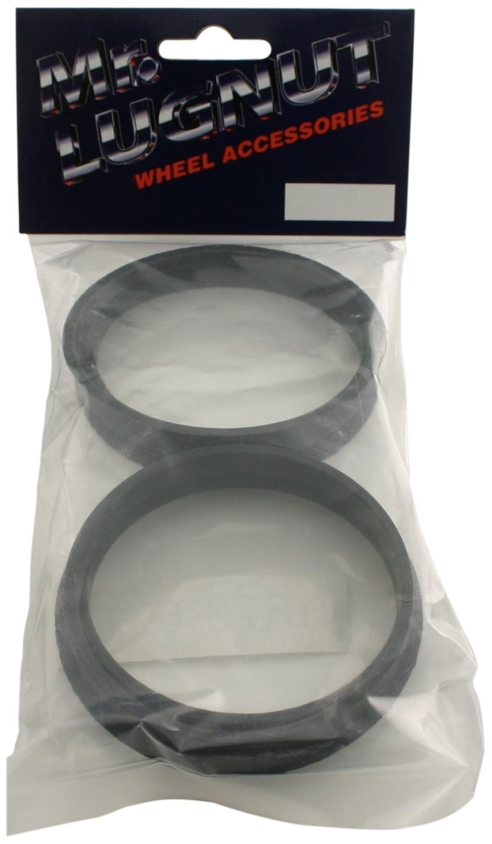HR73-7150 73 x 71.5 mm Aluminium Wheel Hub Centric Rings - Black - 4 Piece