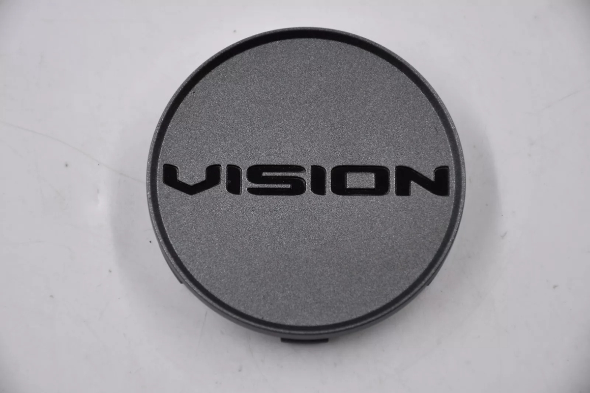 C473MG Logo Snap In Wheel Center Cap - Matte Gray & Black