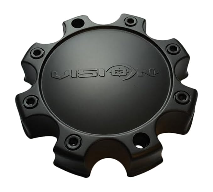 C326MB-8CSV Wheel Center 8 Lug Closed Short Cap - Black