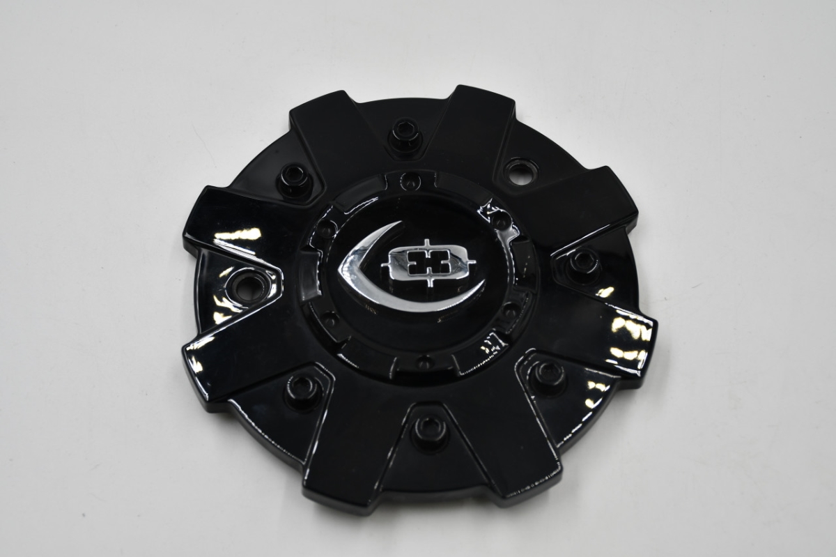 C420GB-SPR Covered Center Cap for 0.83 x 130 mm Wheel - Gloss Black
