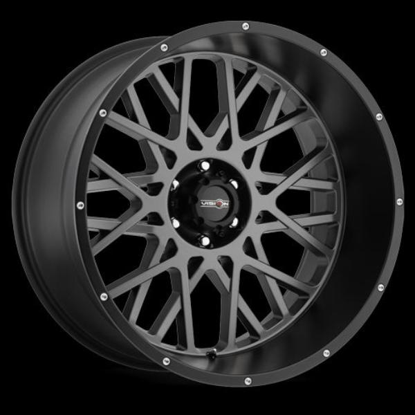 412-24283ABL-51 6 x 139.7 mm 412 Rocker Wheel Rim - Anthracite Black