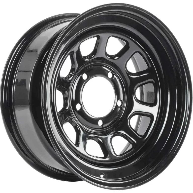 84H6773NS 5 x 127 mm 84H D Window Wheel Rim - Black