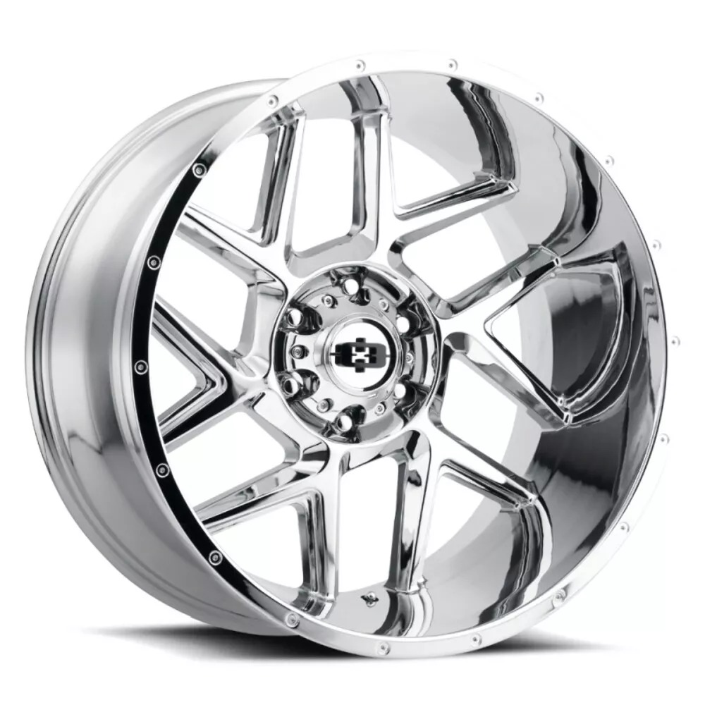 360-20085C-25 5 x 139.7 mm Wheel - Chrome & Sliver