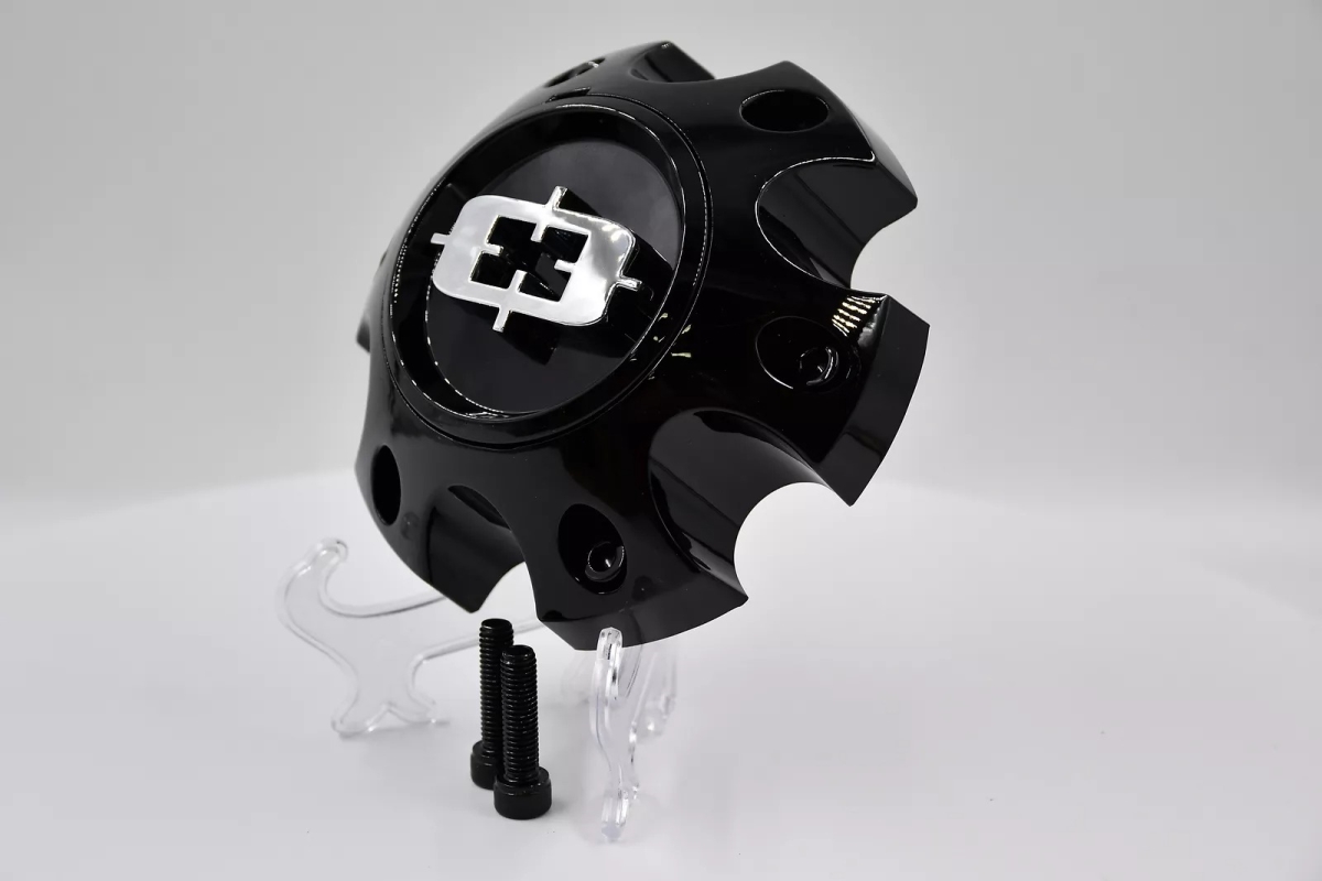 C360GB-6V 6 Lug Bolt On Cap - Gloss Black
