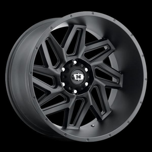 361-24283SB-57 6 x 139.7 mm 361 Spyder Wheel Rim - Satin Black