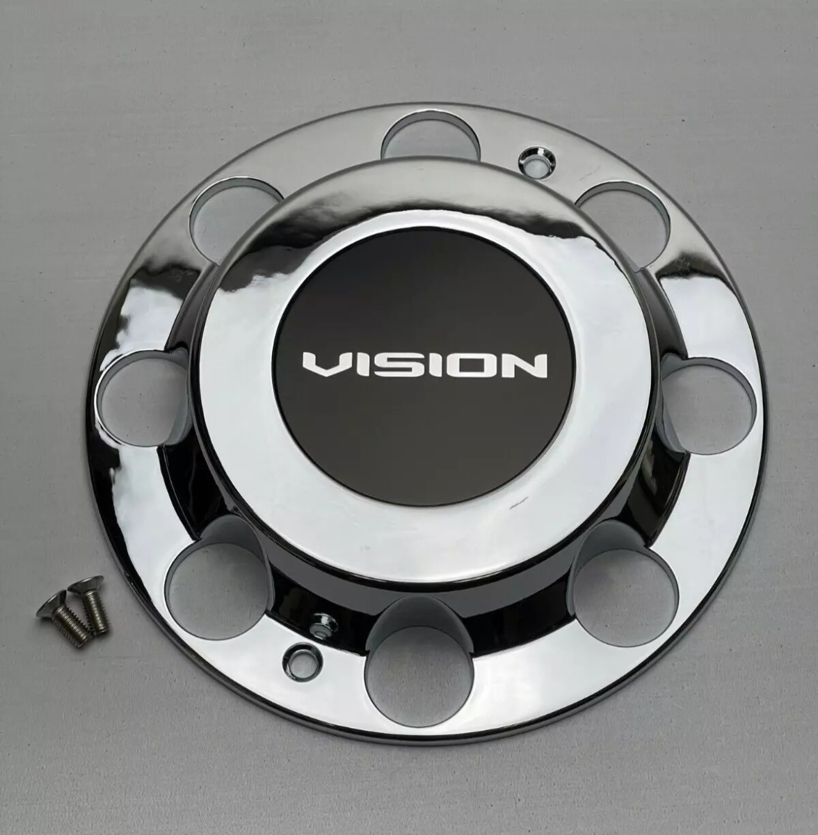 C181Z-210F Bolt On Front Wheel Center Cap - Chrome