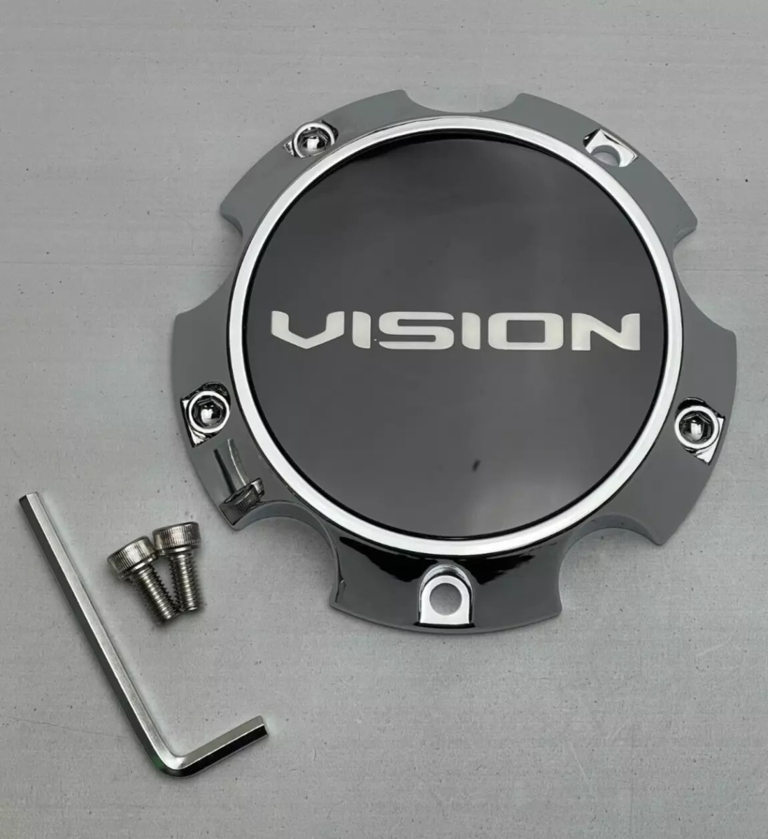 C355-75V 5 Lug Bolton Wheel Center Cap - Chrome