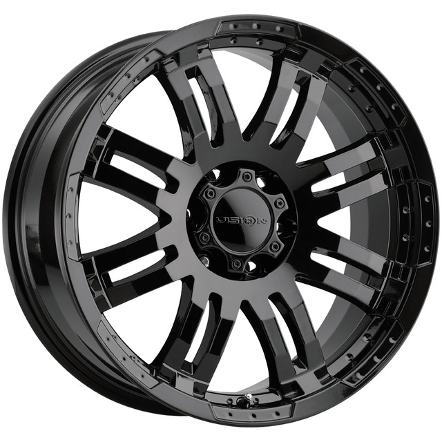 375-6883GB0 6 x 139.7 mm 375 Warrior Wheel Rim - Gloss Black
