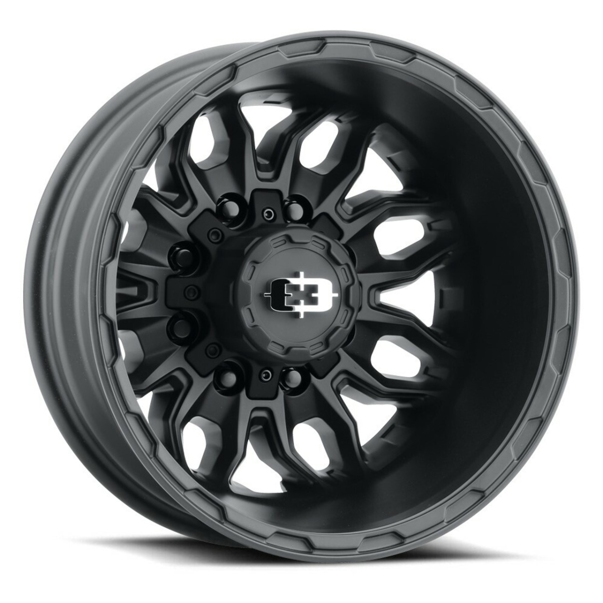 410-7680SBR 8 x 200 mm 410 Rear Korupt Wheel - Satin Black