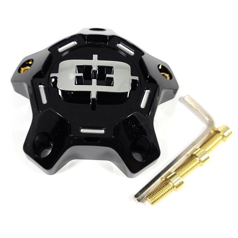 C405GB-5VL 5 Lug Bolt On Korupt Series Wheel Center Cap - Gloss Black