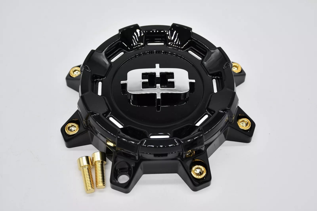 C405GB-8V 8 Lug Bolt On 405 Korupt Series Wheel Center Cap - Gloss Black