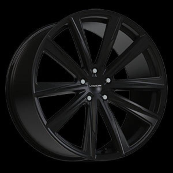 471V20190SB42 5 x 115 mm 471V Splinter Wheel Rim - Satin Black