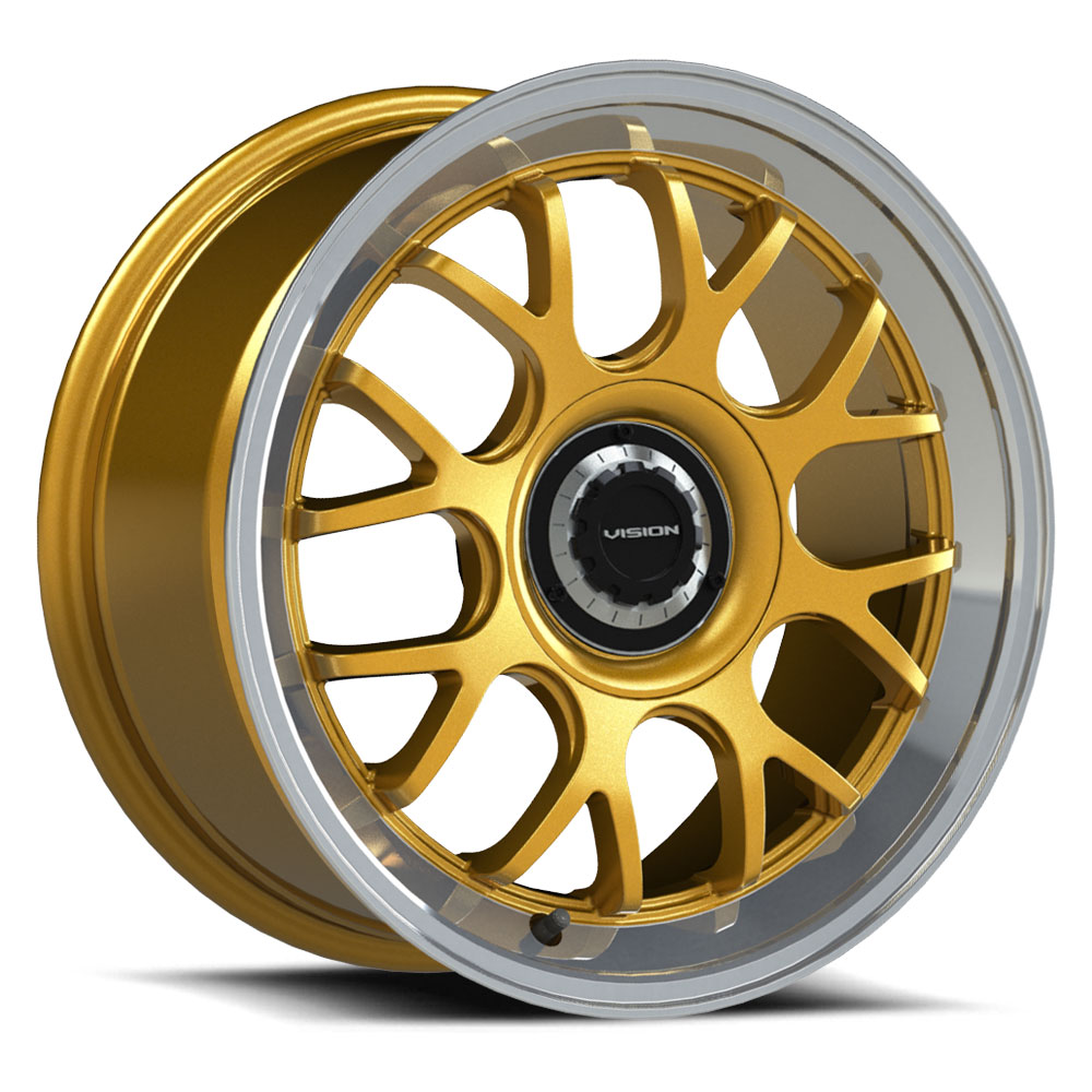 478-8814GBRTB35 5 x 108 - 114.3 mm 478 Alpine Series Brushed Red Lip Wheel - Gloss Black