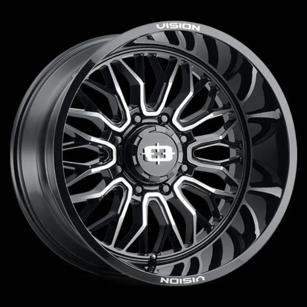 402-22283GBMF-51 6 x 139.7 mm 402 Wheel Rim - Gloss Black Machined Face