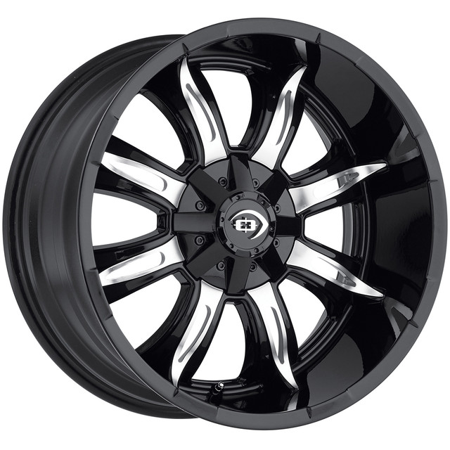 423-8983GBMF12 6 x 139.7 mm 423 Manic Wheel Rim - Gloss Black & Machined