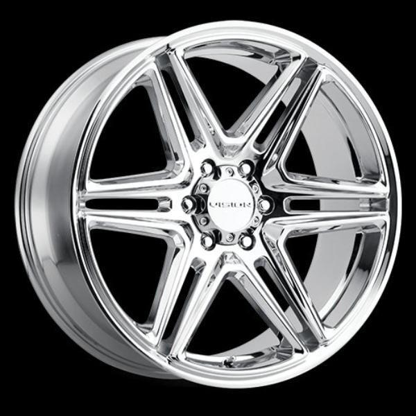 476-2990C15 5 x 115 mm 476 Wedge Wheel Rim - Chrome