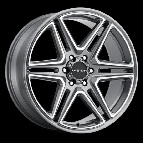 476-22984GMMF30 6 x 139 mm 476 Wedge Wheel Rim - Gunmetal