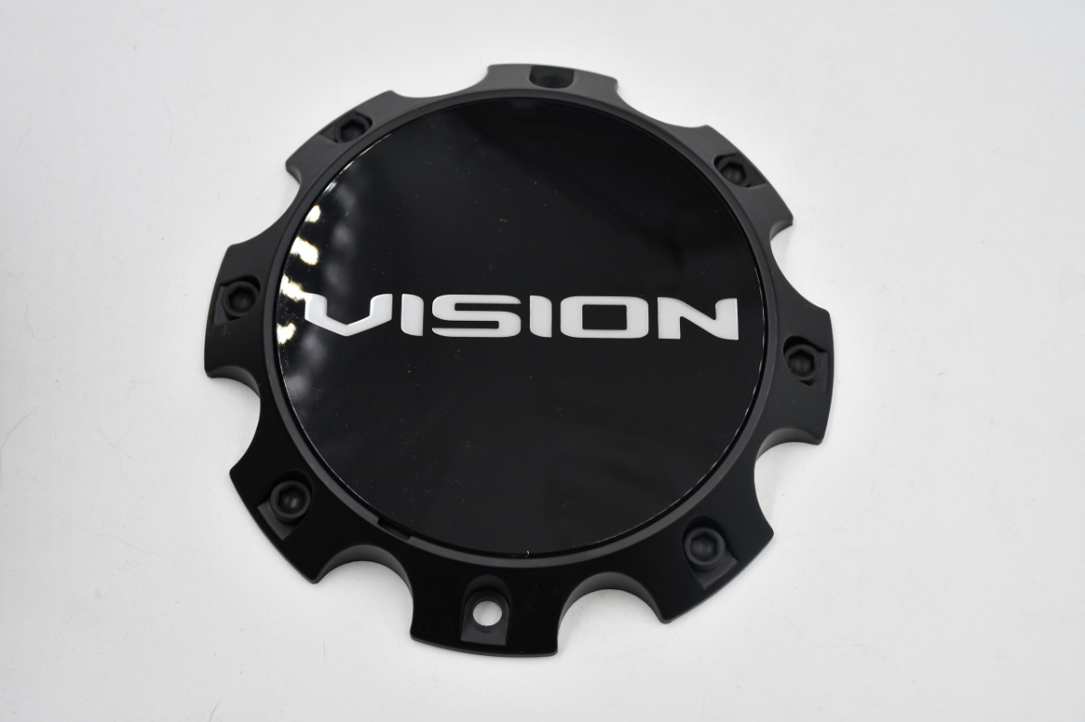 C408SB-2FV 8 x 200 mm & 8 x 210 in. Cap Wheel - Satin Black