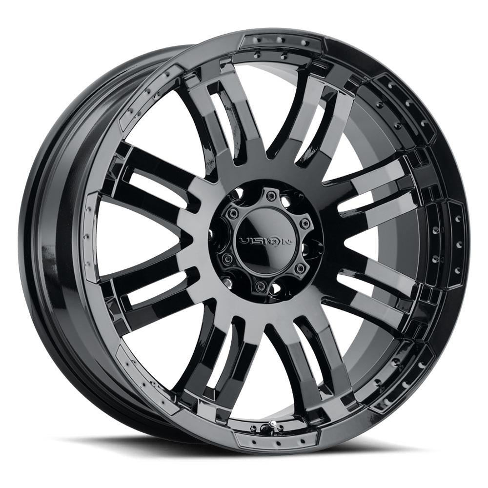 Picture of Vision 375-7881GB18 17 x 8.5 in. Off-Road Warrior Series Gloss Wheels&#44; Black