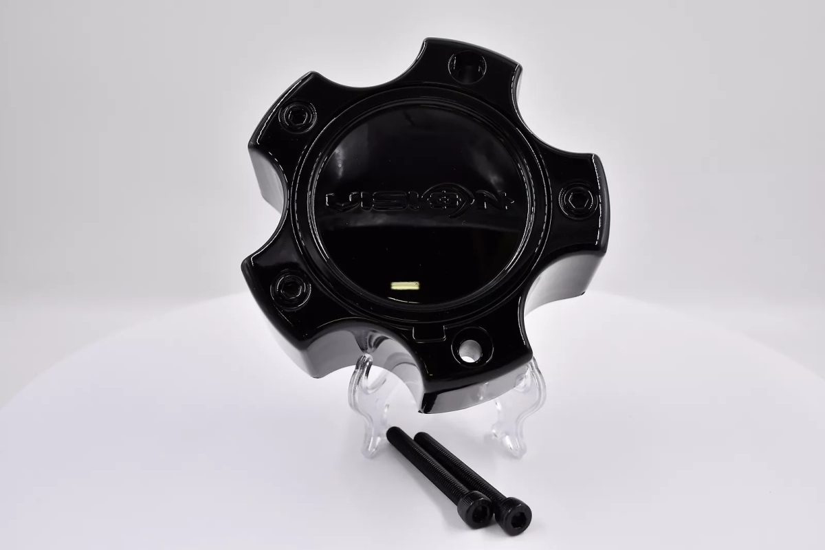 C375GB-5CDOC 5 Lug Deep Open & Closed Wheel Center Cap - Gloss Black