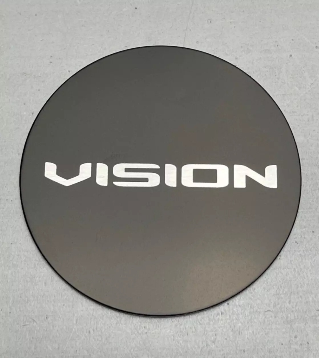 C181ZL-V-SPR Wheel Center Cap with Chrome Logo - Matte Black