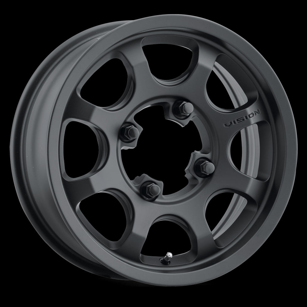 351BLA156156SBBR55 4 x 156 mm 351 Ring Wheel Rim - Satin Black