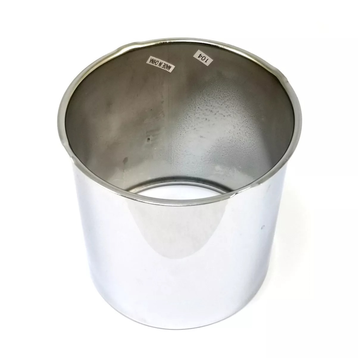 C104 Push Through Open End Center Cap for 5 x 5.5 - 6 x 5.5 - Chrome