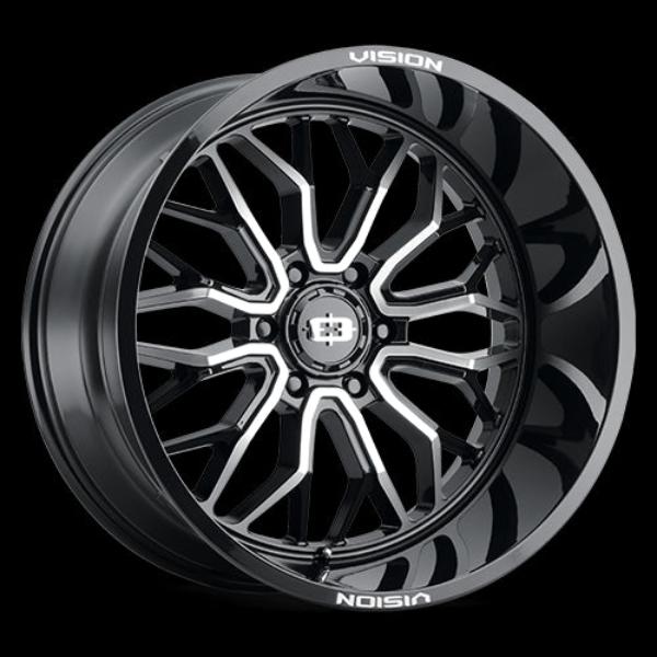 402-20283GBMF-51 6 x 139.7 mm 402 Wheel Rim - Gloss Black Machined Face