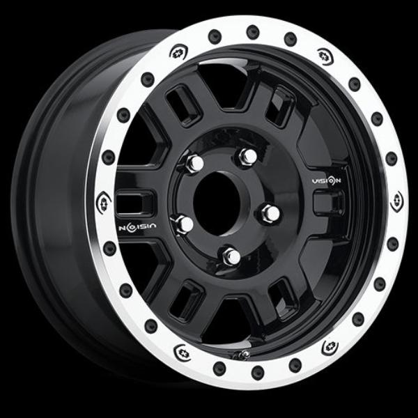 398-6765GBML0 5 x 114 mm 398 Manx Compete Wheel Rim - Gloss Black Machined