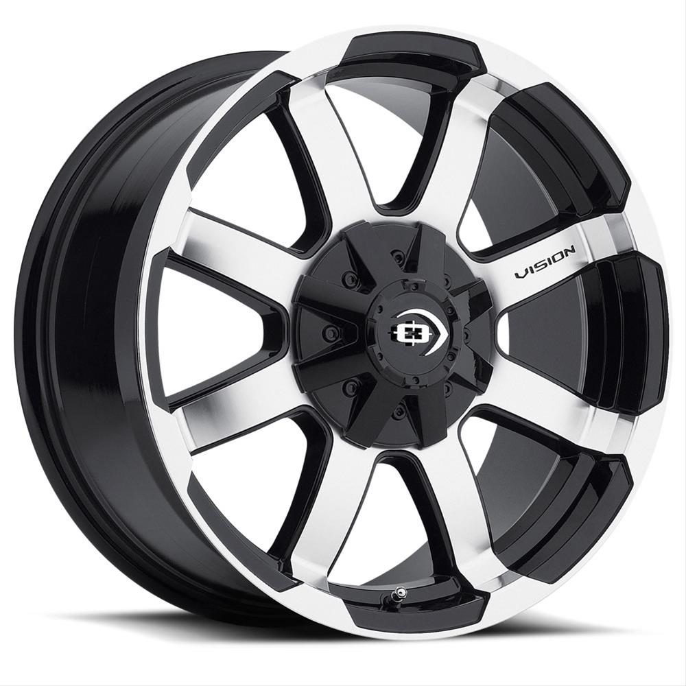 413-7893GBMF0 6 x 135 mm & 139.7 in. 413 Valor Wheel - Gloss Black Wheels with Machined Face